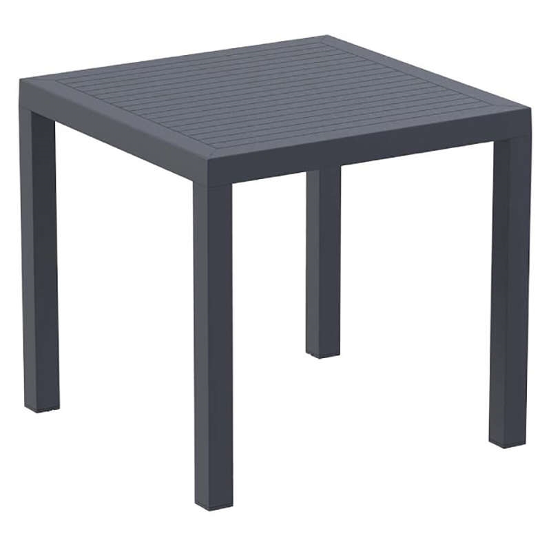ARES ΤΡΑΠΕΖΙ 80Χ80Χ75εκ. DARK GREY ΠΟΛ/ΝΙΟΥ 1 ARES ΤΡΑΠΕΖΙ 80Χ80Χ75εκ. DARK GREY ΠΟΛ/ΝΙΟΥ