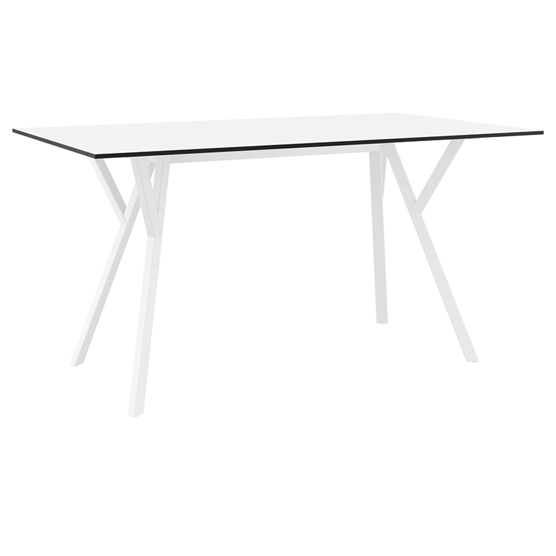 MAX ΤΡΑΠΕΖΙ 140X80Χ74εκ. WHITE LAMINATE 12mm 1 MAX ΤΡΑΠΕΖΙ 140X80Χ74εκ. WHITE LAMINATE 12mm