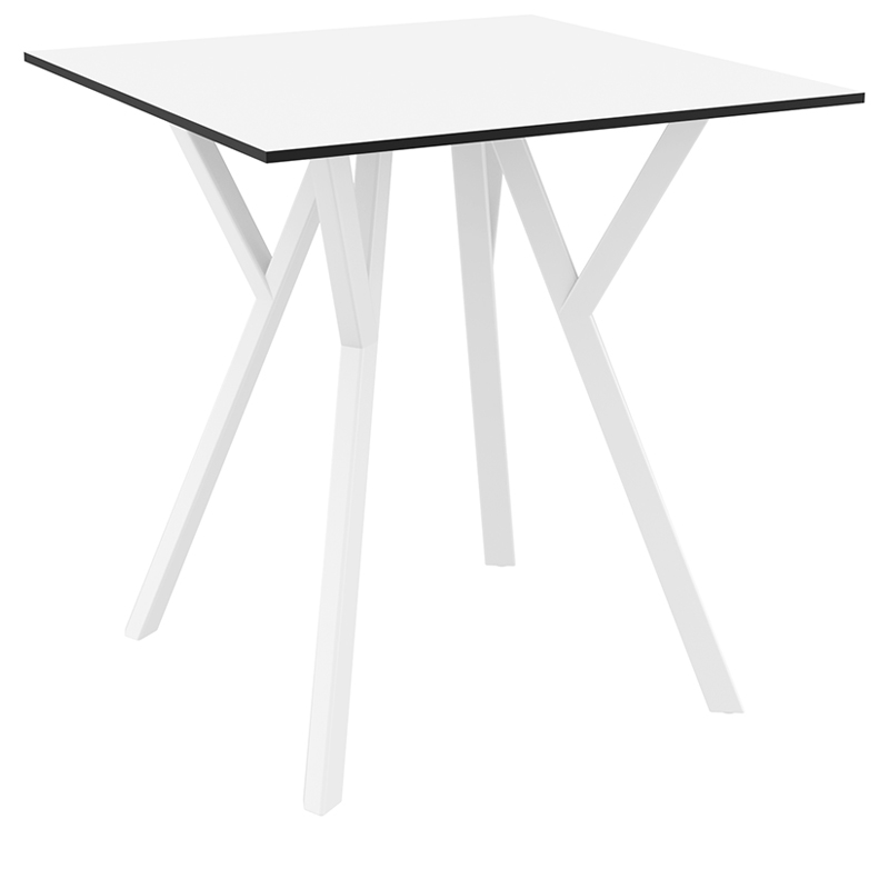 MAX ΤΡΑΠΕΖΙ 70Χ70Χ74εκ. WHITE LAMINATE 12mm 1 MAX ΤΡΑΠΕΖΙ 70Χ70Χ74εκ. WHITE LAMINATE 12mm