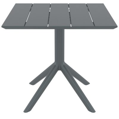 PARIS DARK GREY 80X80X74εκ. ΤΡΑΠΕΖΙ ΠΟΛ/ΝΙΟΥ