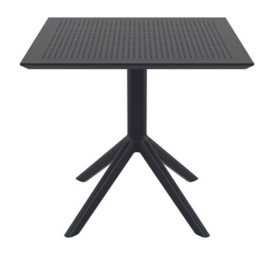 SKY BLACK 80X80X74εκ. ΤΡΑΠΕΖΙ ΠΟΛ/ΝΙΟΥ