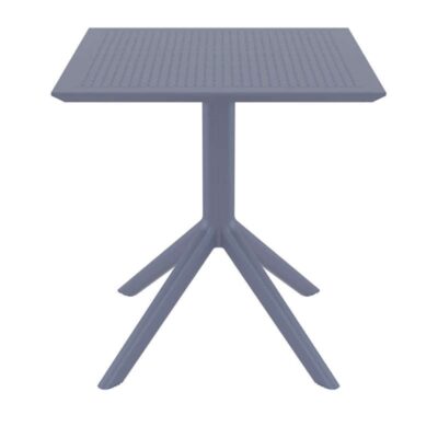 SKY DARK GREY 70X70X74εκ. ΤΡΑΠΕΖΙ ΠΟΛ/ΝΙΟΥ