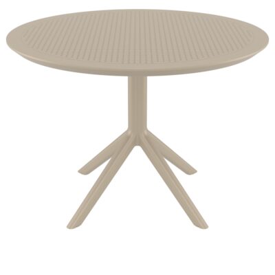 SKY TAUPE Φ105X74εκ. ΤΡΑΠΕΖΙ ΠΟΛ/ΝΙΟΥ