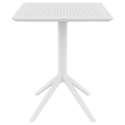 SKY WHITE 60Χ60X74εκ. ΤΡΑΠΕΖΙ ΠΤΥΣ/ΝΟ ΠΟΛ/ΝΙΟΥ