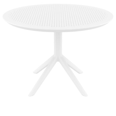 SKY WHITE Φ105X74εκ. ΤΡΑΠΕΖΙ ΠΟΛ/ΝΙΟΥ