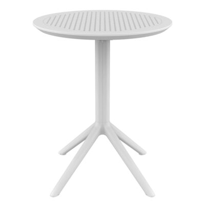 SKY WHITE Φ60X74εκ. ΤΡΑΠΕΖΙ ΠΤΥΣ/ΝΟ ΠΟΛ/ΝΙΟΥ