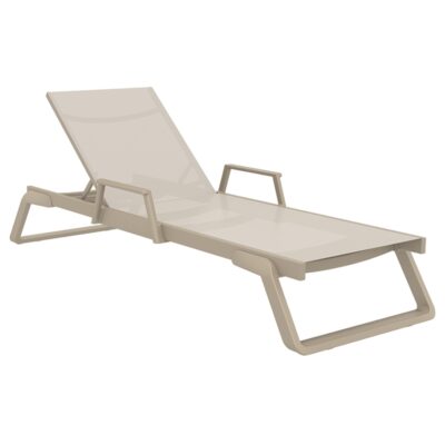 TROPIC ΞΑΠΛΩΣΤΡΑ ΜΕ ΜΠΡΑΤΣΑ TAUPE/TAUPE ΑΛΟΥΜ:ΠΟΛ/ΝΙΟΥ